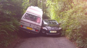 car crash bude lane 2